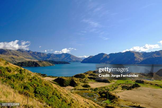 Views of Lake Wanaka from Roy's peak. Otago, South Island, New Zealand.