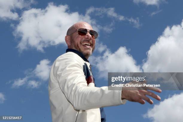 Rapper Pitbull performs prior to the NASCAR Cup Series FanShield 500 at Phoenix Raceway on March 08, 2020 in Avondale, Arizona.