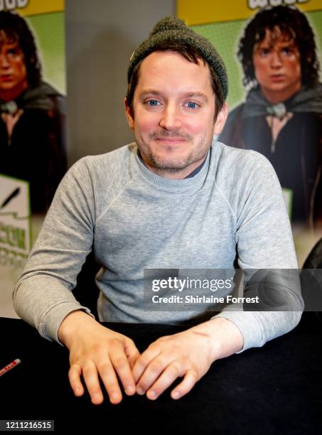 Elijah Wood attends Comic Con Liverpool 2020 on March 08, 2020 in Liverpool, England.