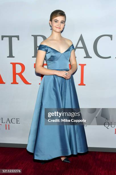 Millicent Simmonds attends the "A Quiet Place Part II" World Premiere at Rose Theater, Jazz at Lincoln Center on March 08, 2020 in New York City.