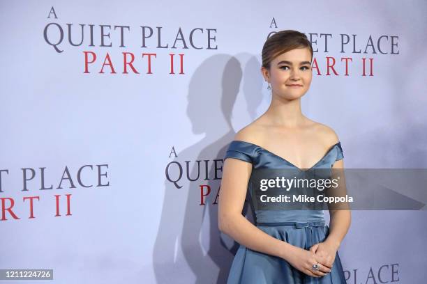 Millicent Simmonds attends the "A Quiet Place Part II" World Premiere at Rose Theater, Jazz at Lincoln Center on March 08, 2020 in New York City.