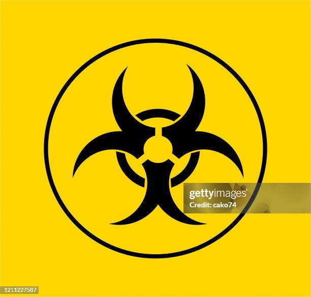 biohazard symbol stock illustration - infectious waste stock illustrations