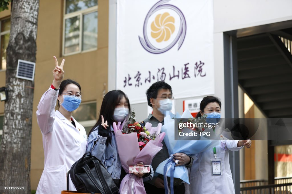 All the novel coronavirus pneumonia patients got recovery and were discharged from Xiaotangshan hospital in Beijing,China on 28th April, 2020