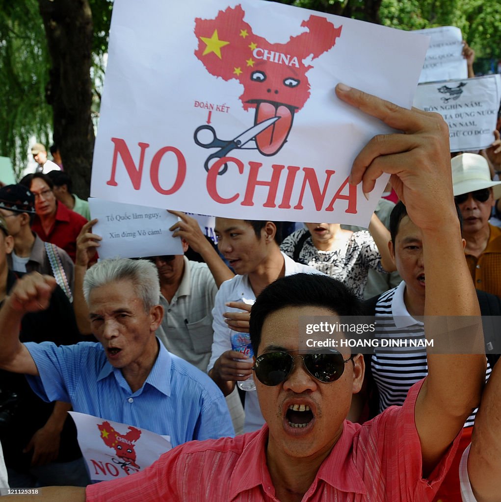 Vietnamese protesters shout anti-China s