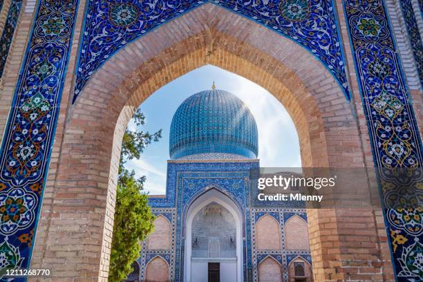 gur emir mausoleum samarkund usbekistan amir timur grab samarqand - samarkand stock-fotos und bilder
