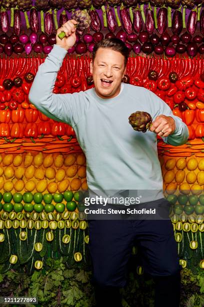 Chef and entrepreneur Jamie Oliver is photographed for You magazine on May 15, 2019 in London, England.