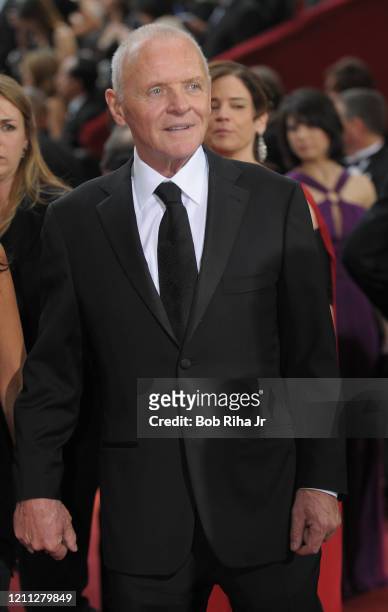 Anthony Hopkins arrives to the 81st Annual Academy Awards Show at the Kodak Theater, February 22, 2009 in Los Angeles, California.