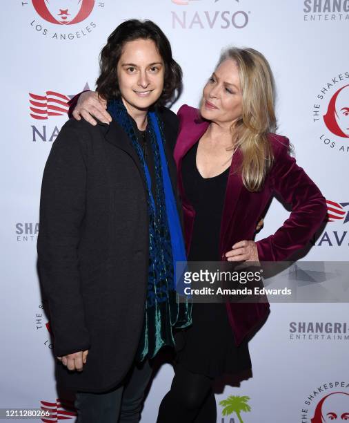 Producer and director Julie Pacino and actress Beverly D'Angelo arrive at the VIP post show reception with Al Pacino benefiting SCLA Veterans In Art...