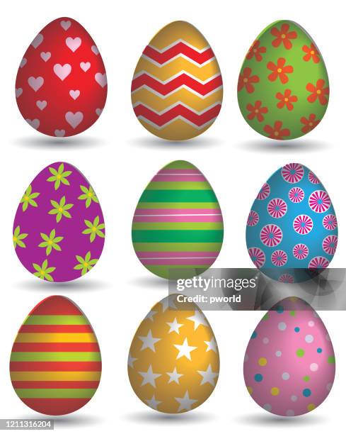 eggs . - easter egg isolated stock illustrations