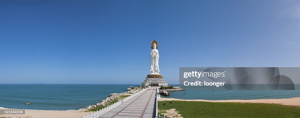 Vista panorâmica de Guan Yin, Sanya, Hainan da China