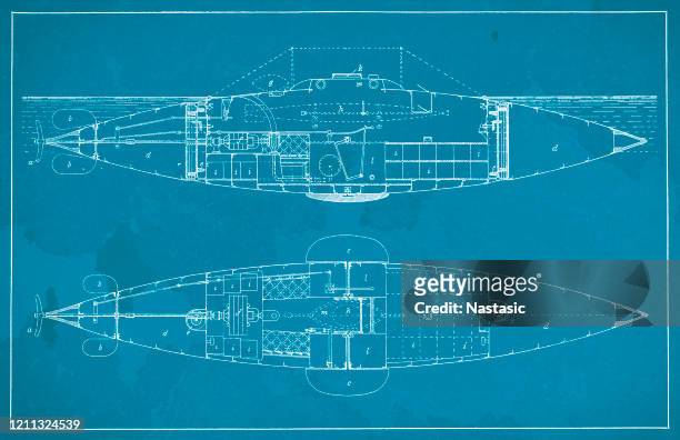 電動潜水艦魚雷艇 - 軍用船点のイラスト素材／クリップアート素材／マンガ素材／アイコン素材