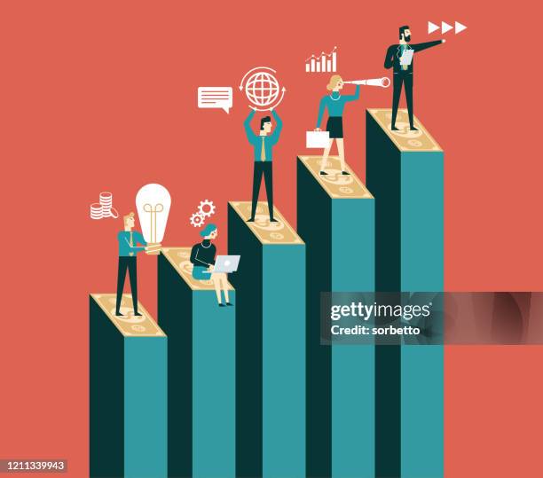 analyze - chart - market expertise stock illustrations