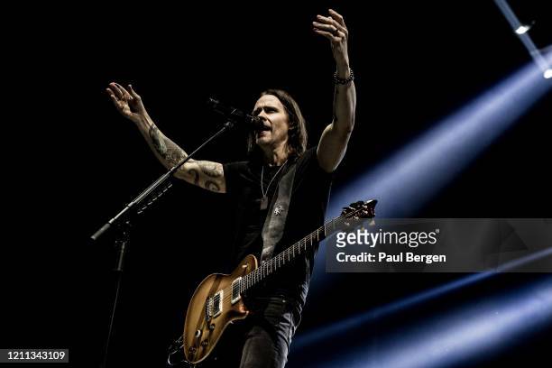 American rock band Alter Bridge, lead singer and guitarist Myles Kennedy, perform at Afas Live, Amsterdam, Netherlands, 10 December 2019.
