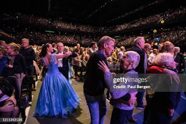 Dutch conductor and violist Andre Rieu performs with his orchestra at Ziggo Dome, Amsterdam, Netherlands, 11 January 2020.