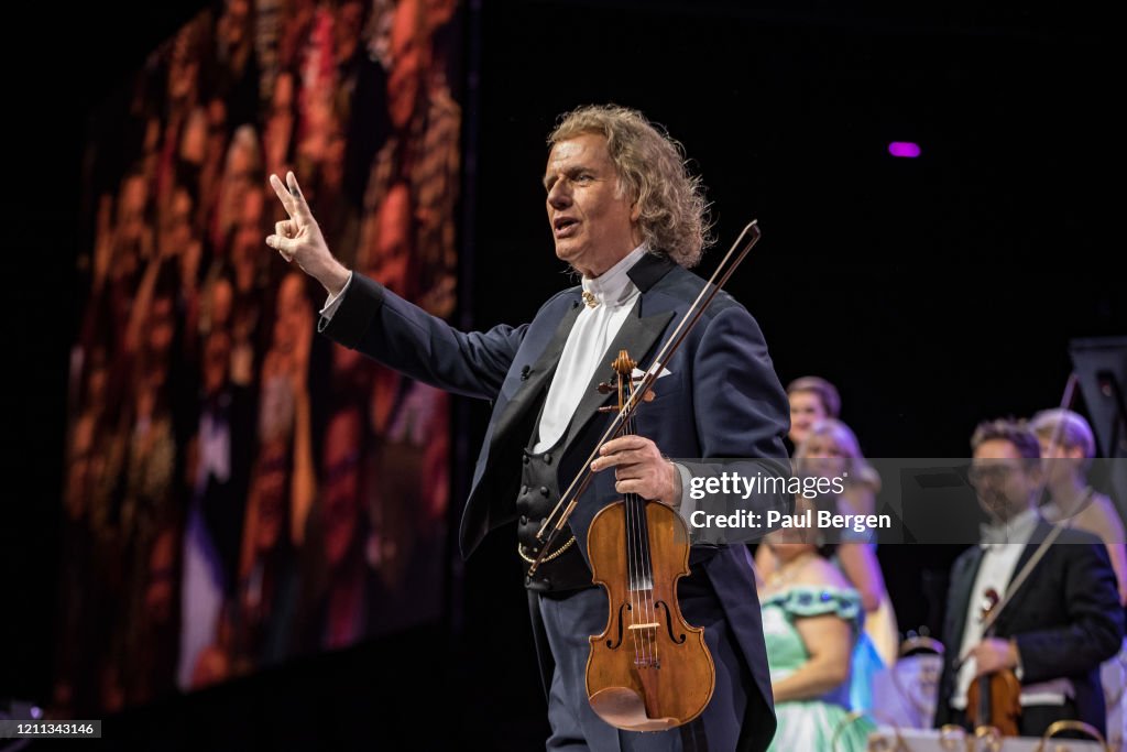 André Rieu Instruments Dutch conductor and violist Andre Rieu performs with his orchestra at ...