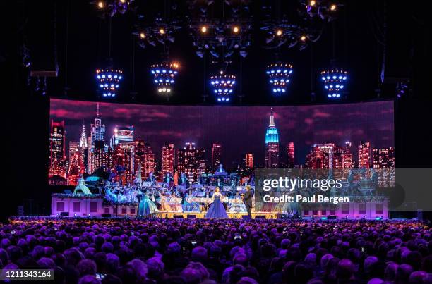 Dutch conductor and violist Andre Rieu performs with his orchestra at Ziggo Dome, Amsterdam, Netherlands, 11 January 2020.