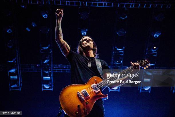 American rock band Alter Bridge, lead singer and guitarist Myles Kennedy, perform at Afas Live, Amsterdam, Netherlands, 10 December 2019.