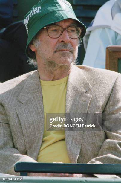 Jean-Luc Godard lors du tournoi de Tennis de Roland Garros