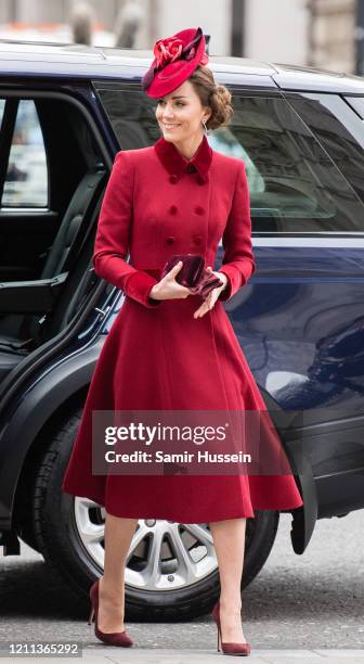 Catherine, Duchess of Cambridge attends the Commonwealth Day Service 2020 on March 09, 2020 in London, England.