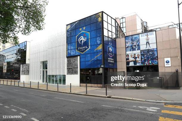 Illustration Head Office of French Federation during this period of confinement on April 30, 2020 in Paris, France.