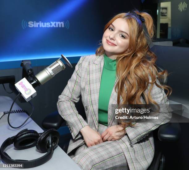 Ariel Winter visits SiriusXM Studios on March 09, 2020 in New York City.