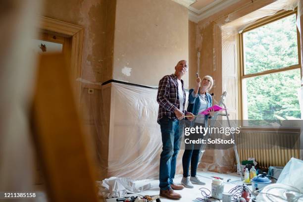 planning room decor - home renovations stock pictures, royalty-free photos & images