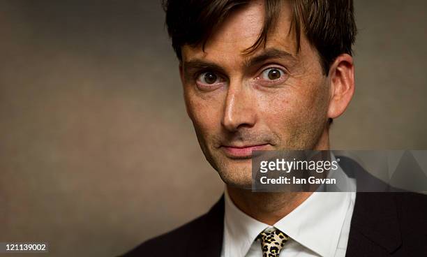 David Tennant attends the UK film premiere of Fright Night at the 02 Arena on August 14, 2011 in London, England.