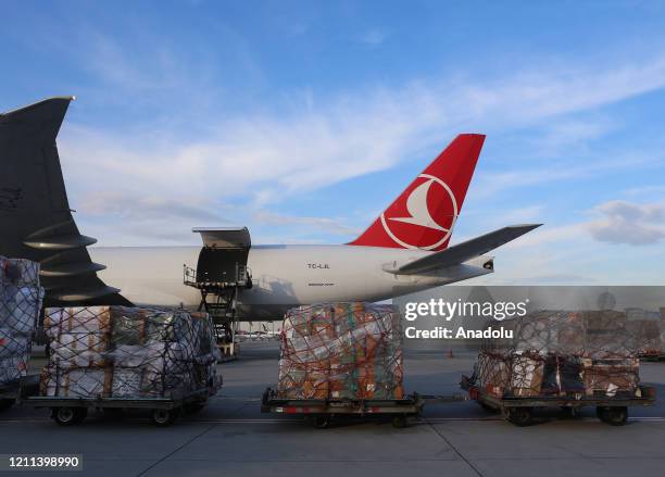 Medical equipments, which Turkey prepared to send to Palestine, includes 40 thousands diagnostic kits, 100 thousands N95 mask, 40 thousands suit, 100...
