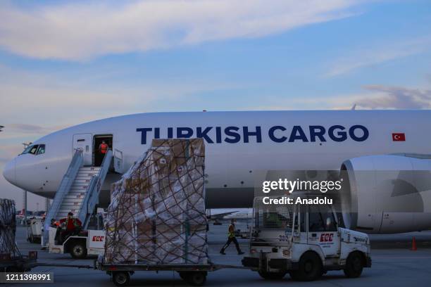 Medical equipments, which Turkey prepared to send to Palestine, includes 40 thousands diagnostic kits, 100 thousands N95 mask, 40 thousands suit, 100...