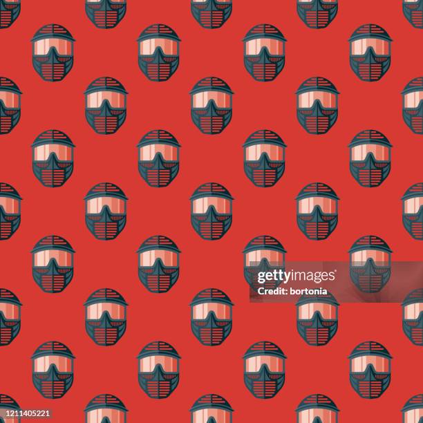 paintball pattern - paintball player stock illustrations