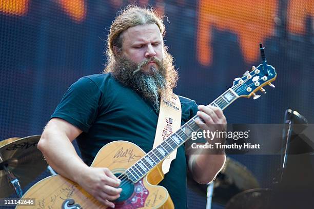 Jamey Johnson performs during Farm Aid 2011 at the LiveStrong Sporting Park on August 13, 2011 in Kansas City, Kansas.