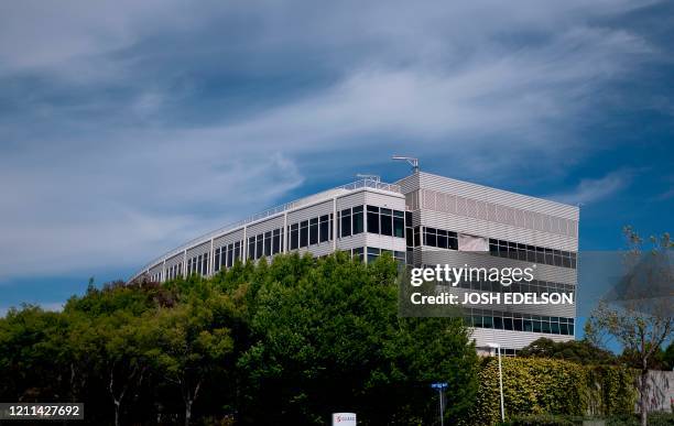 Gilead Sciences headquarters are seen in Foster City, California on April 30, 2020. - Gilead Science's remdesivir, one of the most highly anticipated...