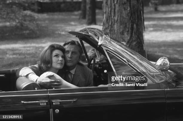Lovely Way to Die with Kirk Douglas and Sylva Koscina on May 23,1968 in Greenwich, Connecticut.