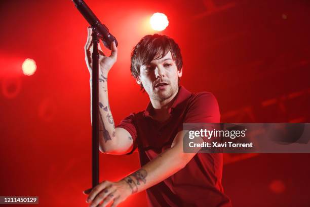 Louis Tomlinson performs in concert at Razzmatazz on March 09, 2020 in Barcelona, Spain.