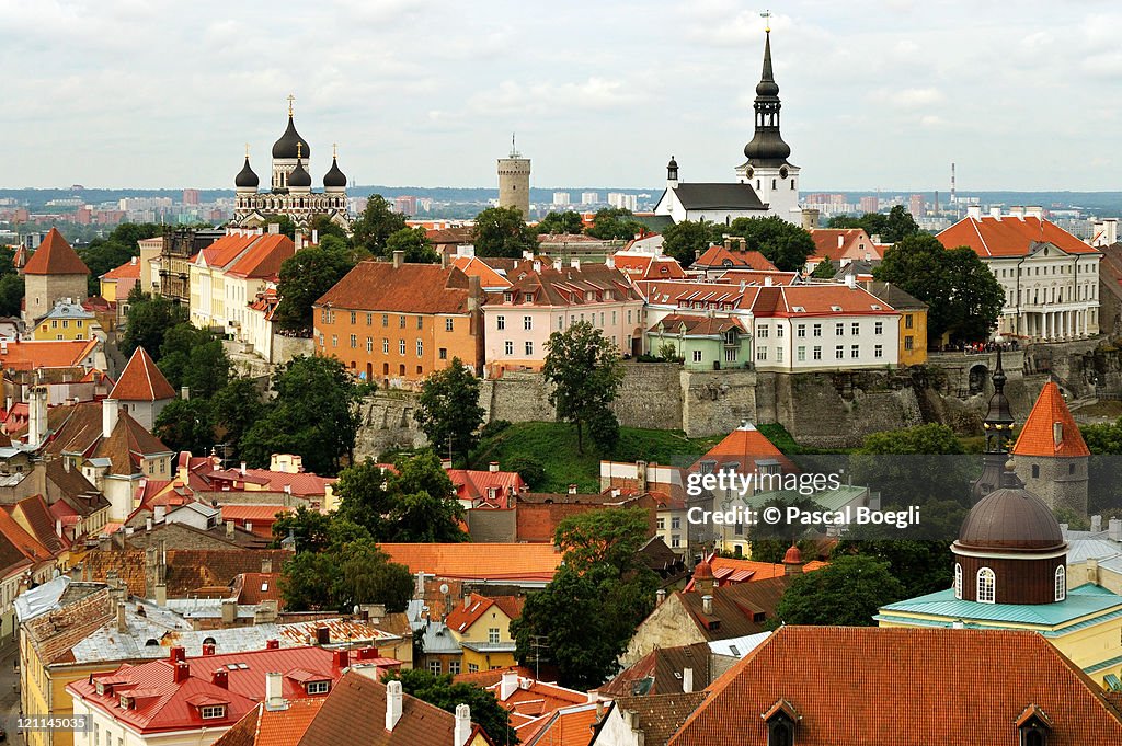 Toompea from St-Olaf church - Tallinn