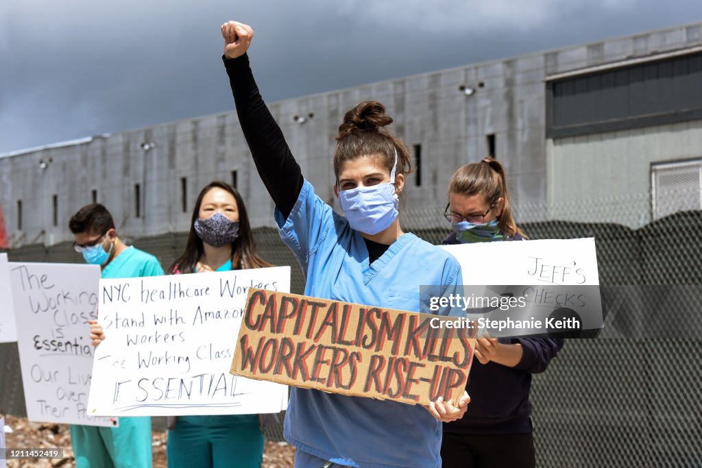 Amazon Workers Strike Outside Staten Island Warehouse On May Day