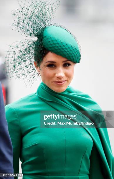 Meghan, Duchess of Sussex attends the Commonwealth Day Service 2020 at Westminster Abbey on March 9, 2020 in London, England. The Commonwealth...