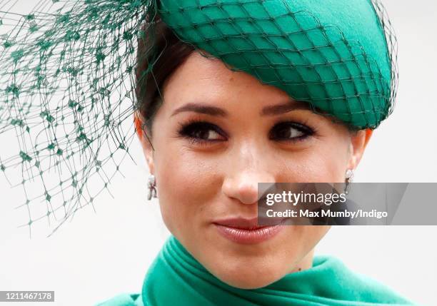 Meghan, Duchess of Sussex attends the Commonwealth Day Service 2020 at Westminster Abbey on March 9, 2020 in London, England. The Commonwealth...