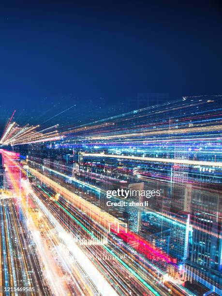 future cities, big data - data explosion stock pictures, royalty-free photos & images