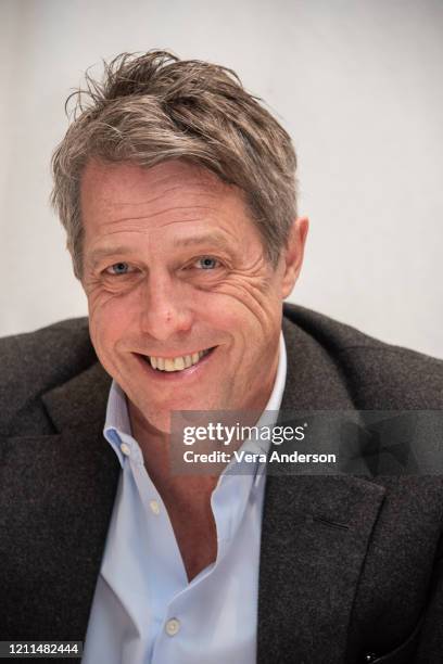 Hugh Grant at "The Undoing" Press Conference at the Four Seasons Hotel on March 09, 2020 in Beverly Hills, California.