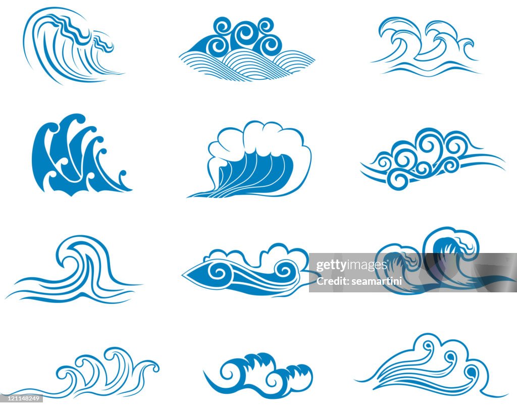 Wave Type Symbol Wave Symbols High-Res Vector Graphic - Getty Images