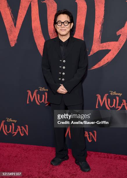 Jet Li attends the premiere of Disney's "Mulan" on March 09, 2020 in Hollywood, California.