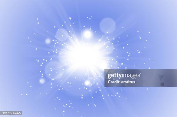 star burst glitters - lens flare vector stock illustrations