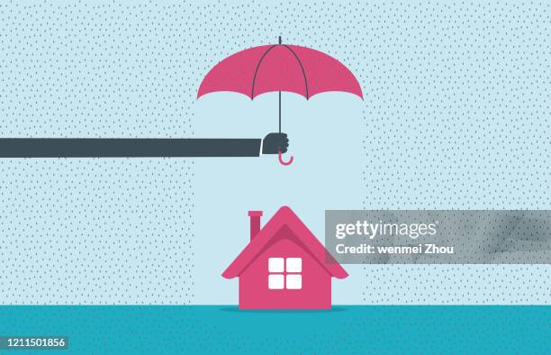 protection - umbrella stock illustrations