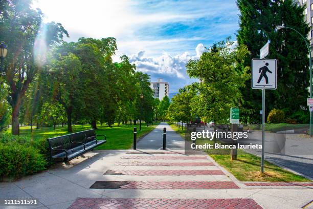 heavenly crosswalk - north vancouver stock pictures, royalty-free photos & images