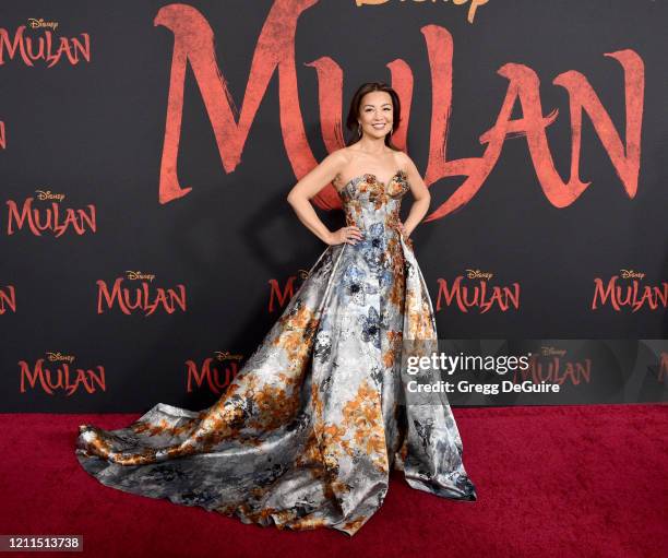 Ming-Na Wen attends the Premiere Of Disney's "Mulan" on March 09, 2020 in Hollywood, California.