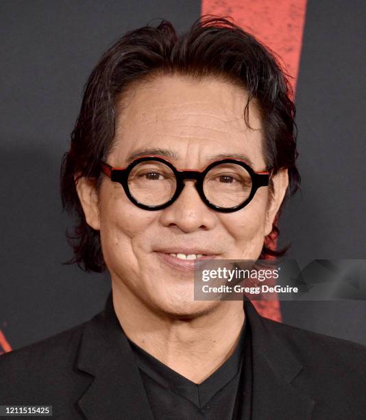 Jet Li attends the Premiere Of Disney's "Mulan" on March 09, 2020 in Hollywood, California.