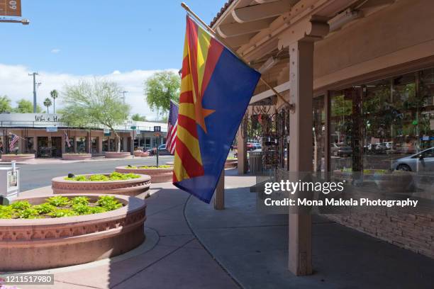 old town scottsdale shopping district - scottsdale arizona city stock pictures, royalty-free photos & images