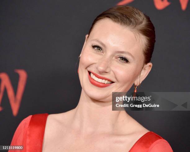 Aly Michalka attends the Premiere Of Disney's "Mulan" on March 09, 2020 in Hollywood, California.