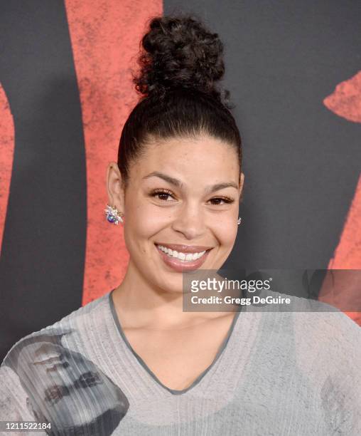 Jordin Sparks attends the Premiere Of Disney's "Mulan" on March 09, 2020 in Hollywood, California.